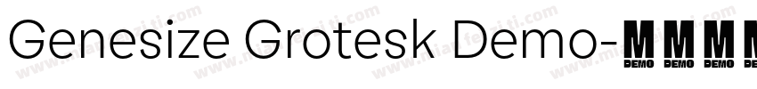 Genesize Grotesk Demo字体转换
